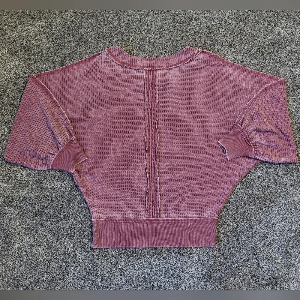 American Rag Pink Stretch Distressed Raw Edge Seams Size Small - Picture 7 of 15